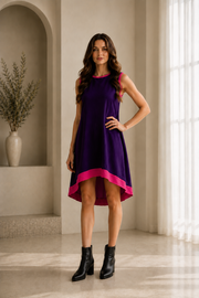 Serene Purple Midi Dress