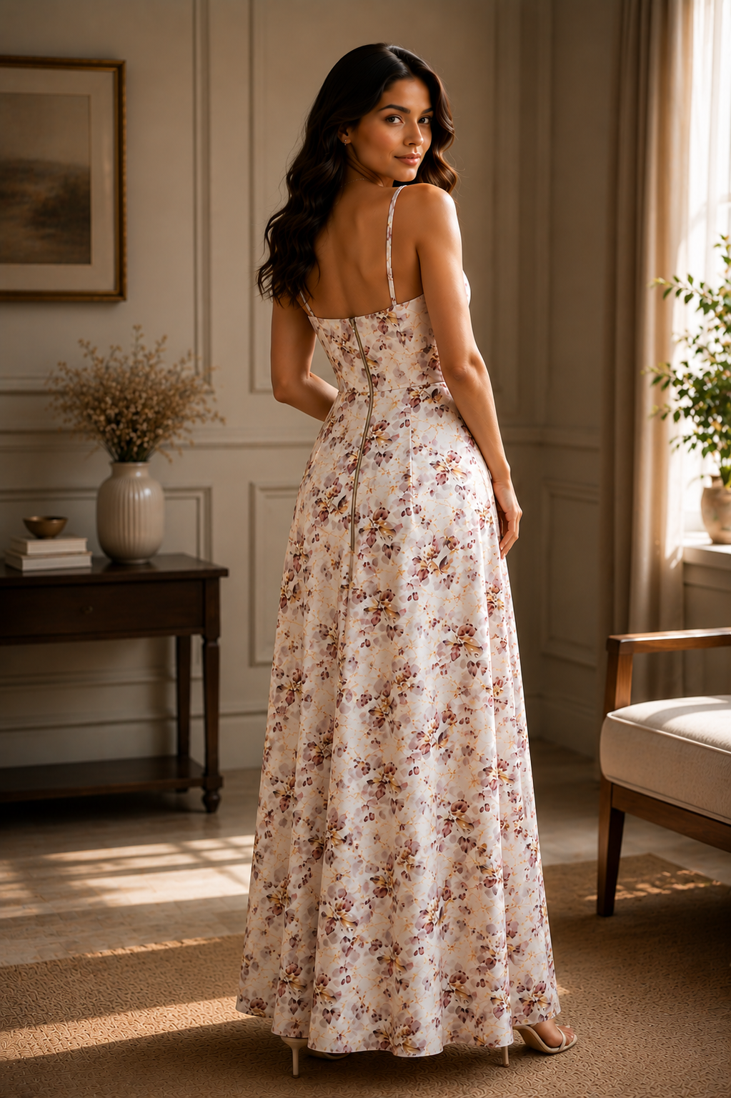 Petal Poise Long Dress
