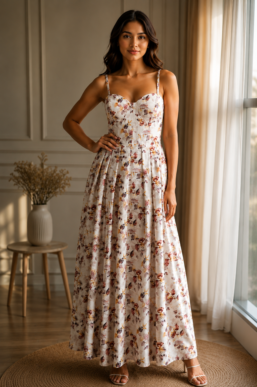 Petal Poise Long Dress