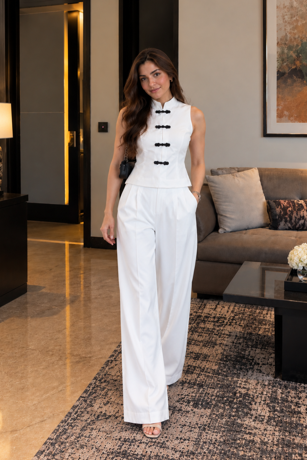 Elan White Co-ord Set