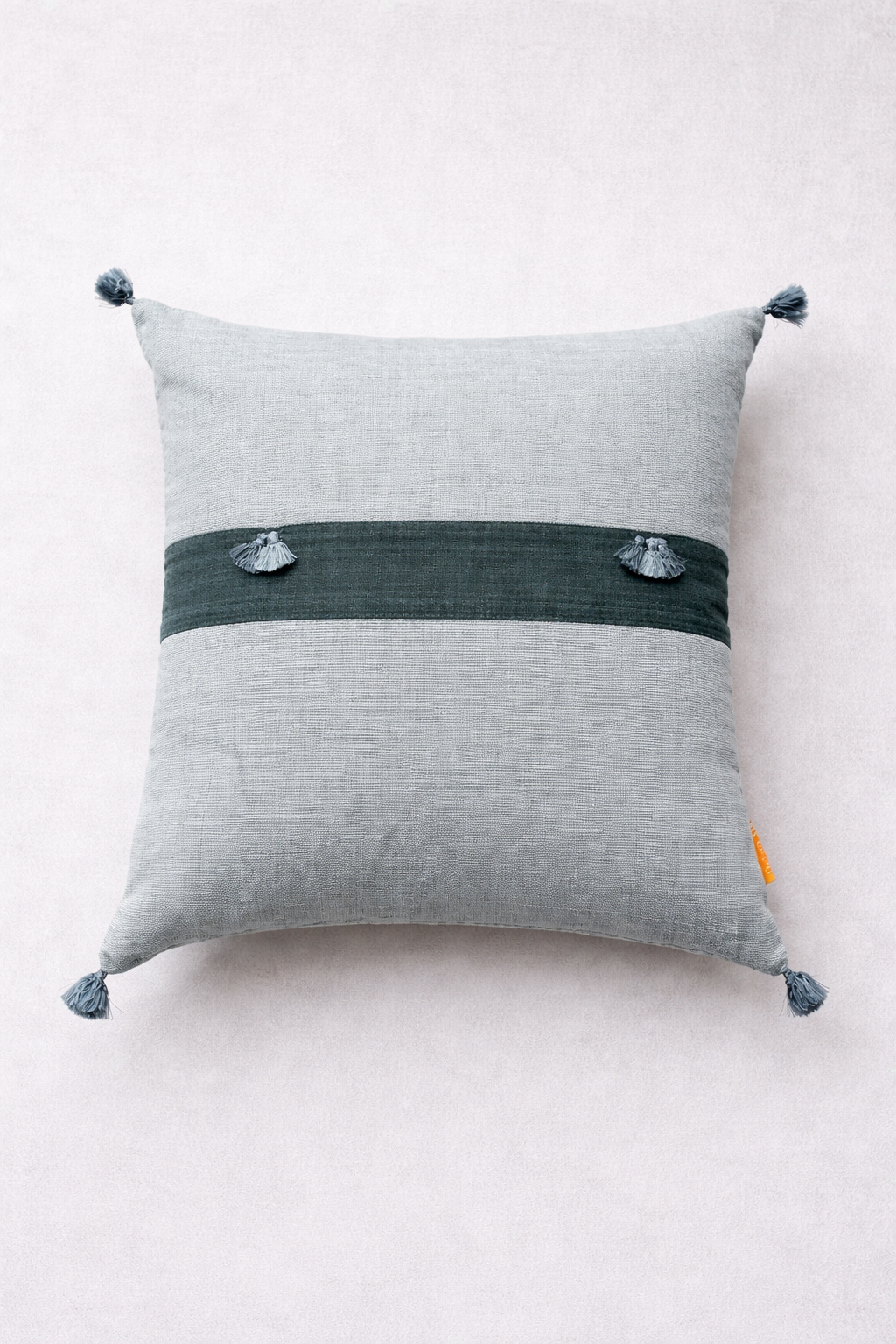 Minas Khadi Dual Stripe Cushion