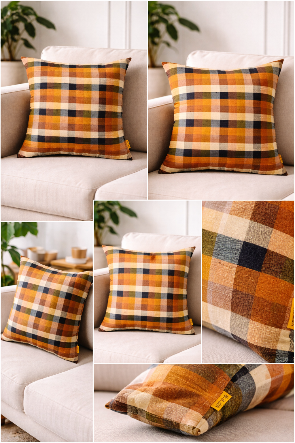 Mustard Arcade Cushion