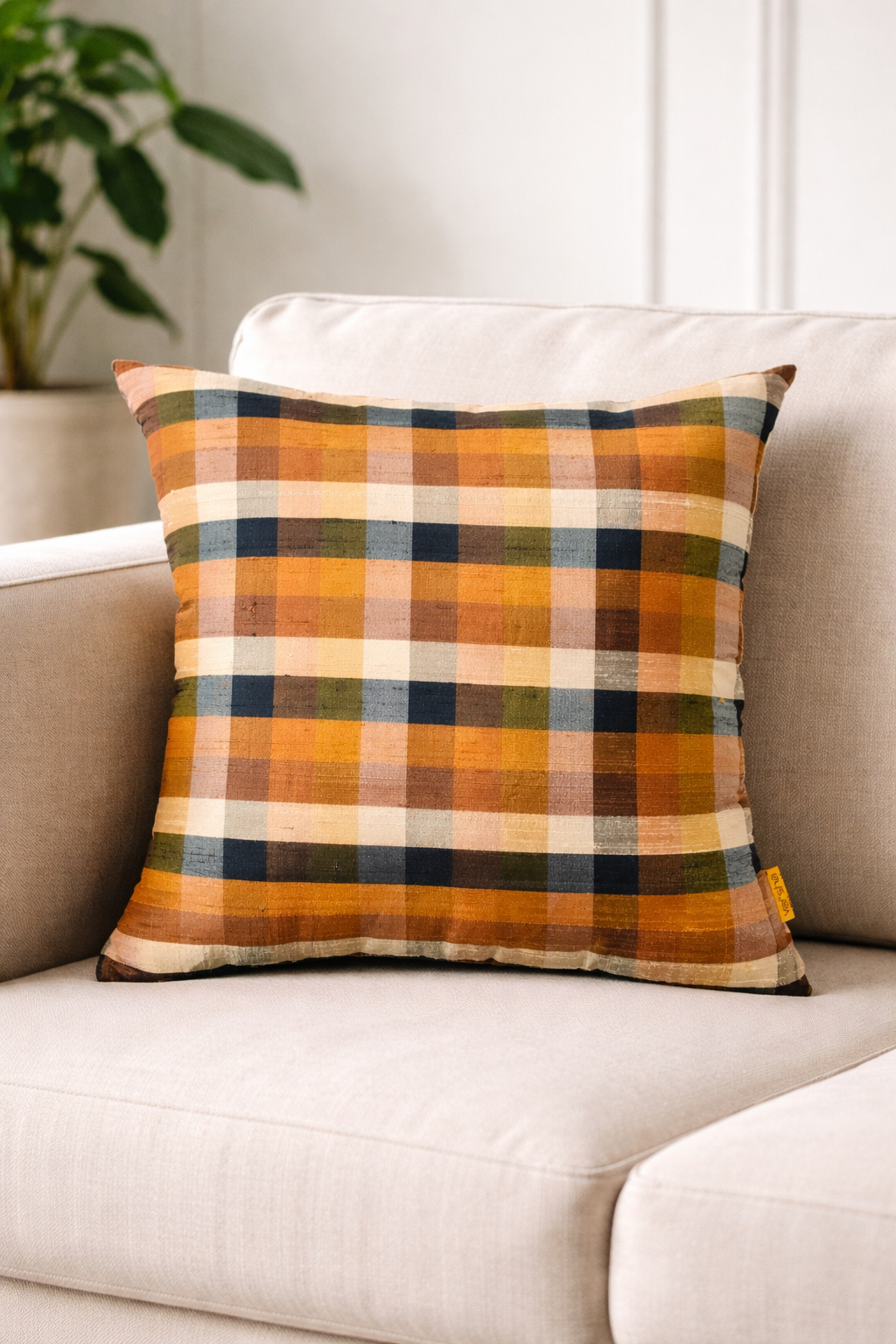 Mustard Arcade Cushion