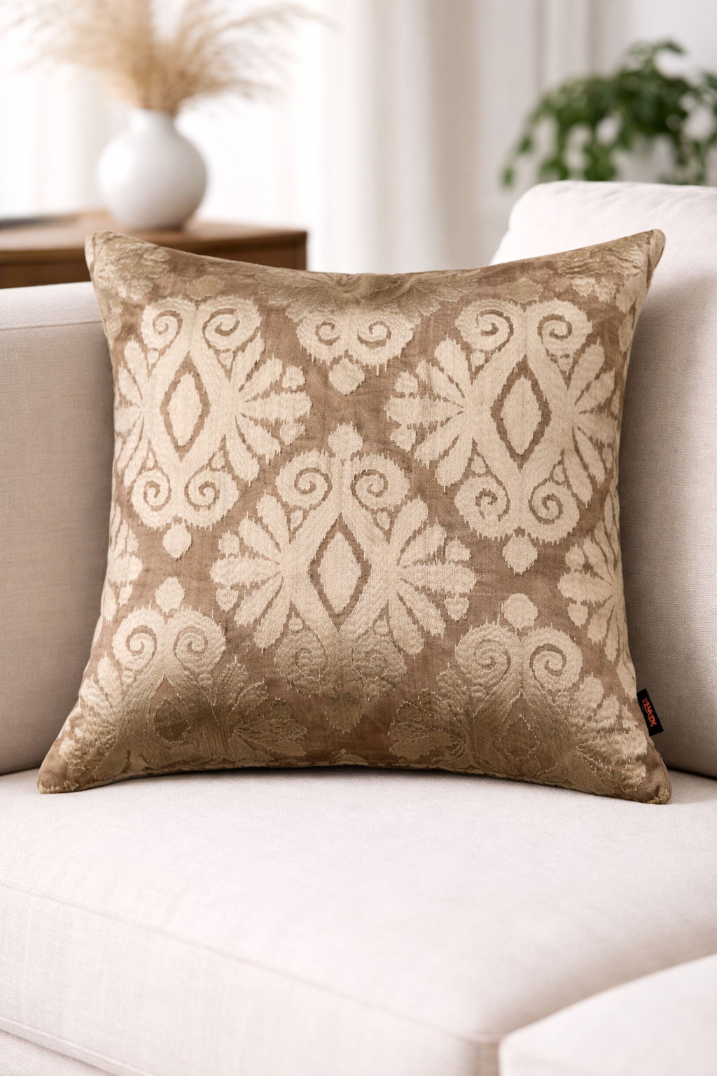Glowing Ikat Cushion