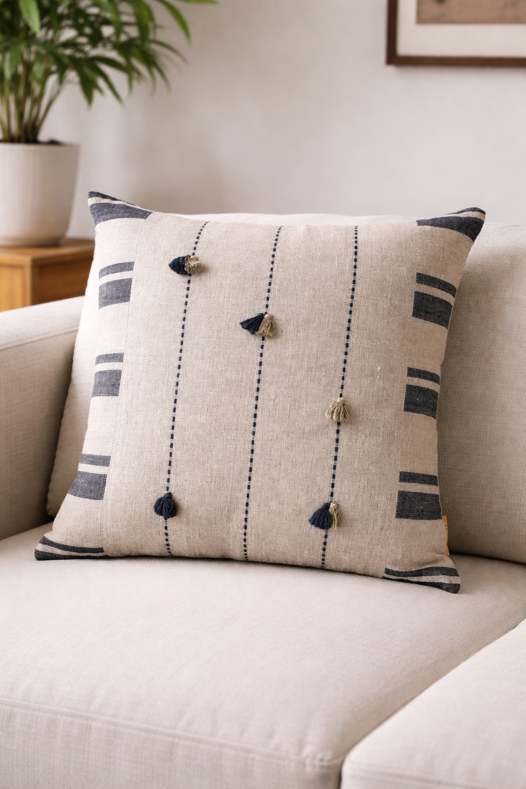 Kantha Stripe Cushion