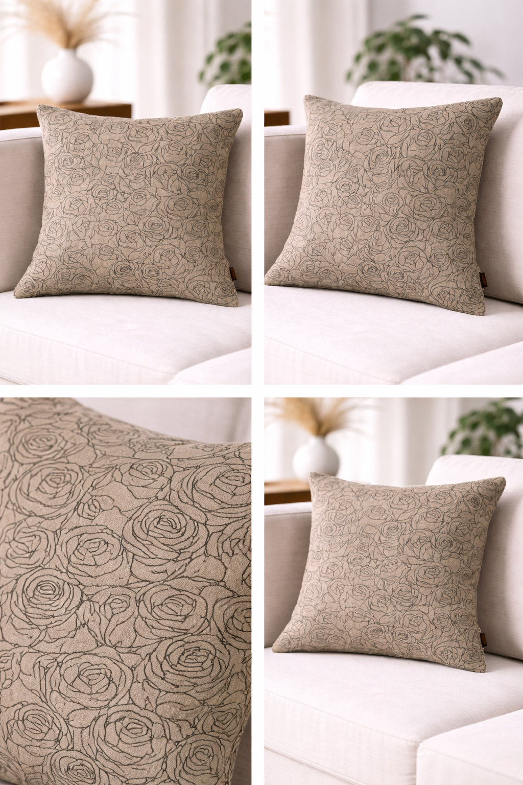 Elegant Rose Cushion