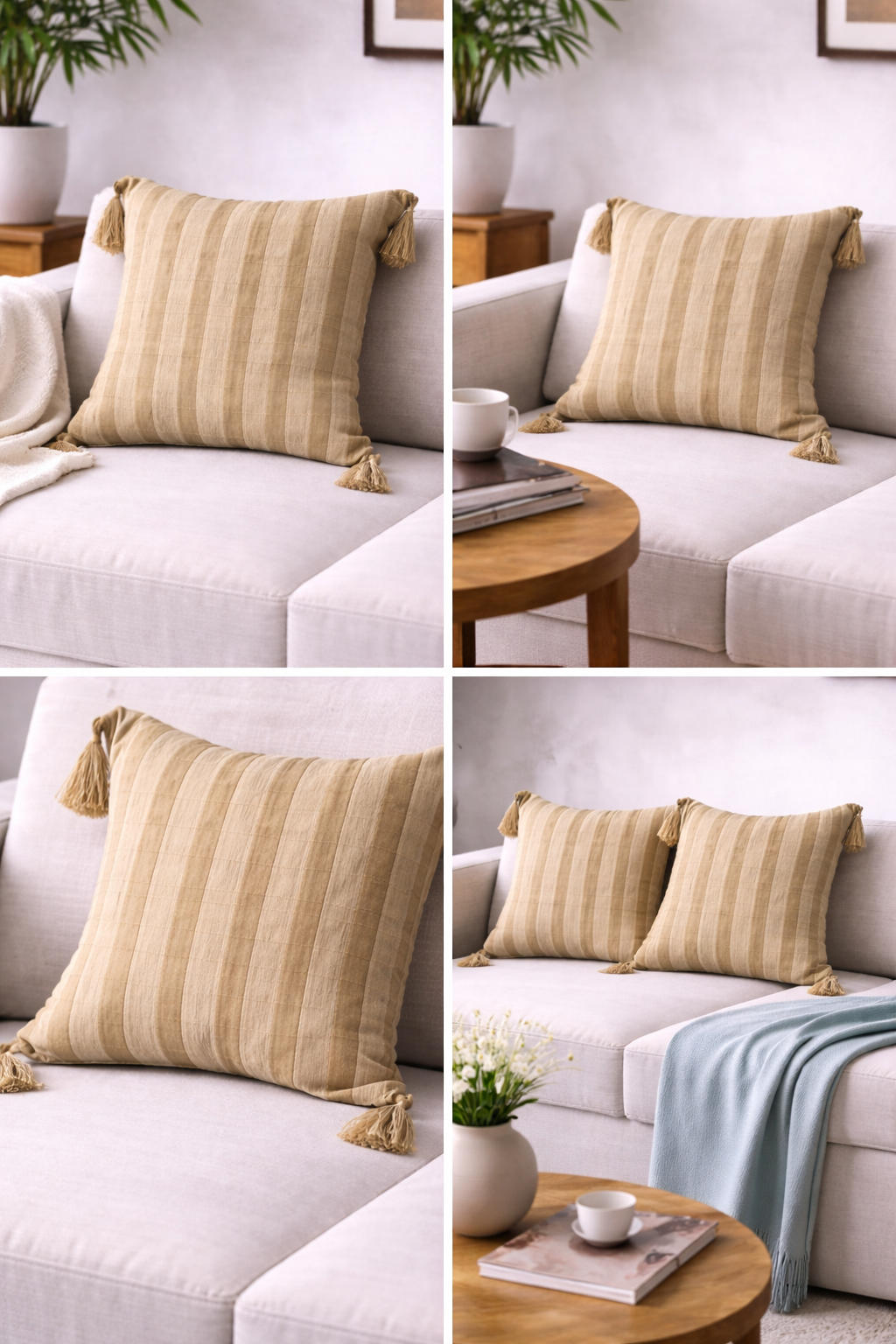 Khadhi Tussar Cushion