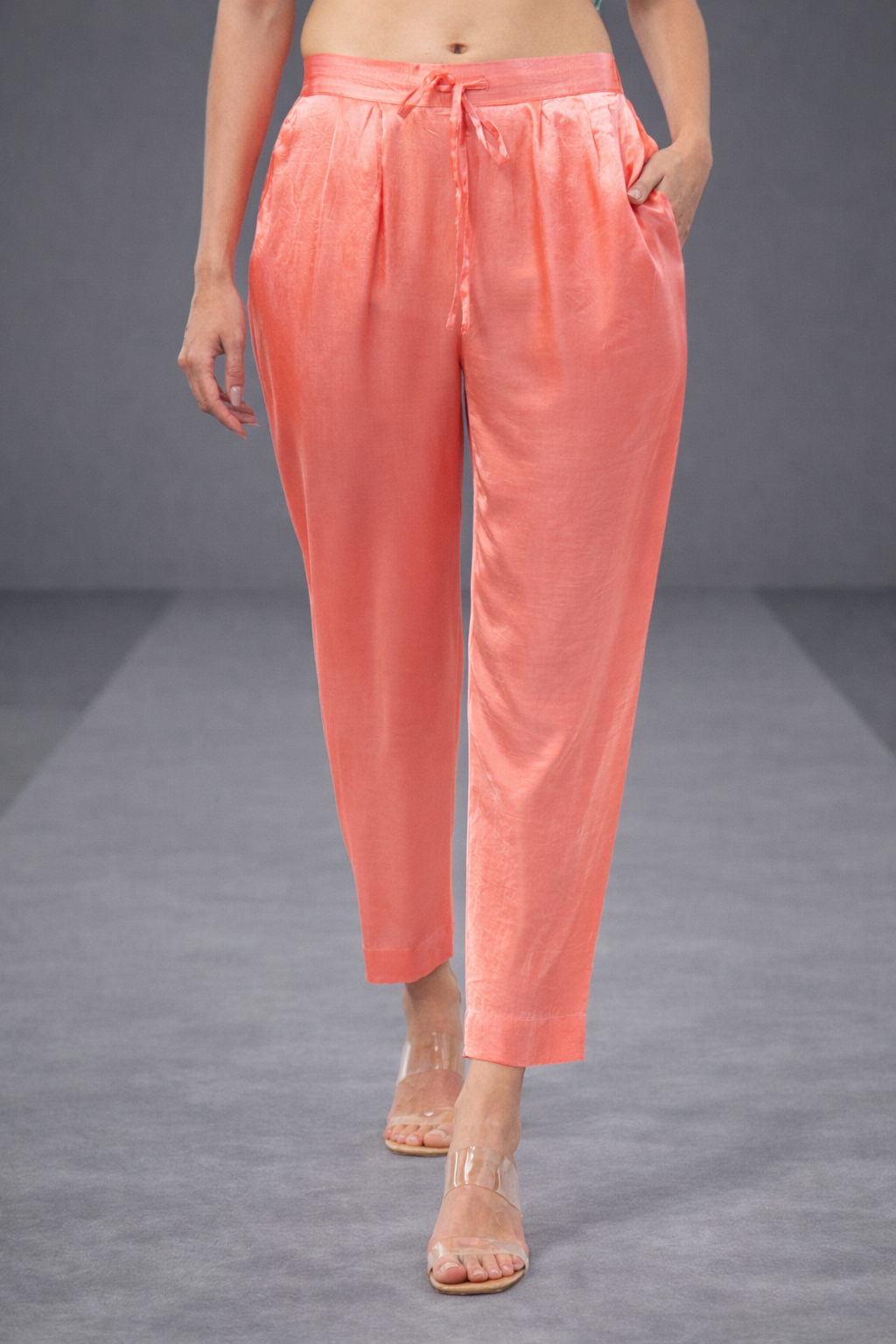 Satin Drawstring Pant