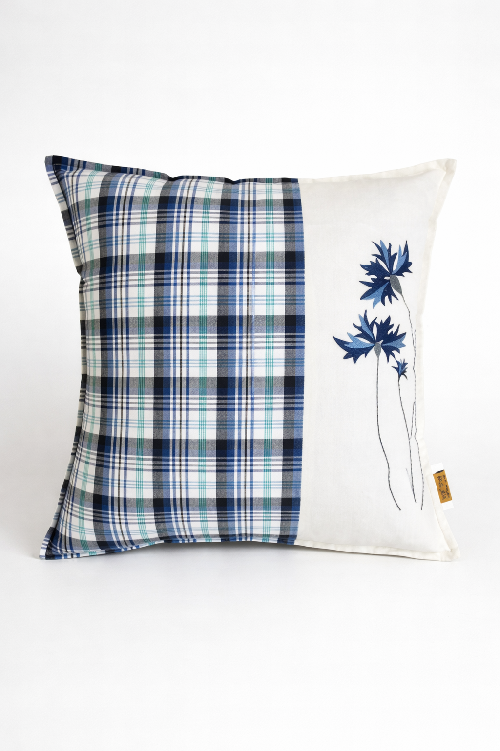Floral Checks Cushion