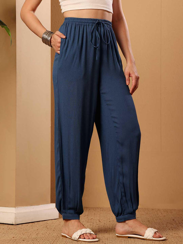 Teal Women's Viscose Pants