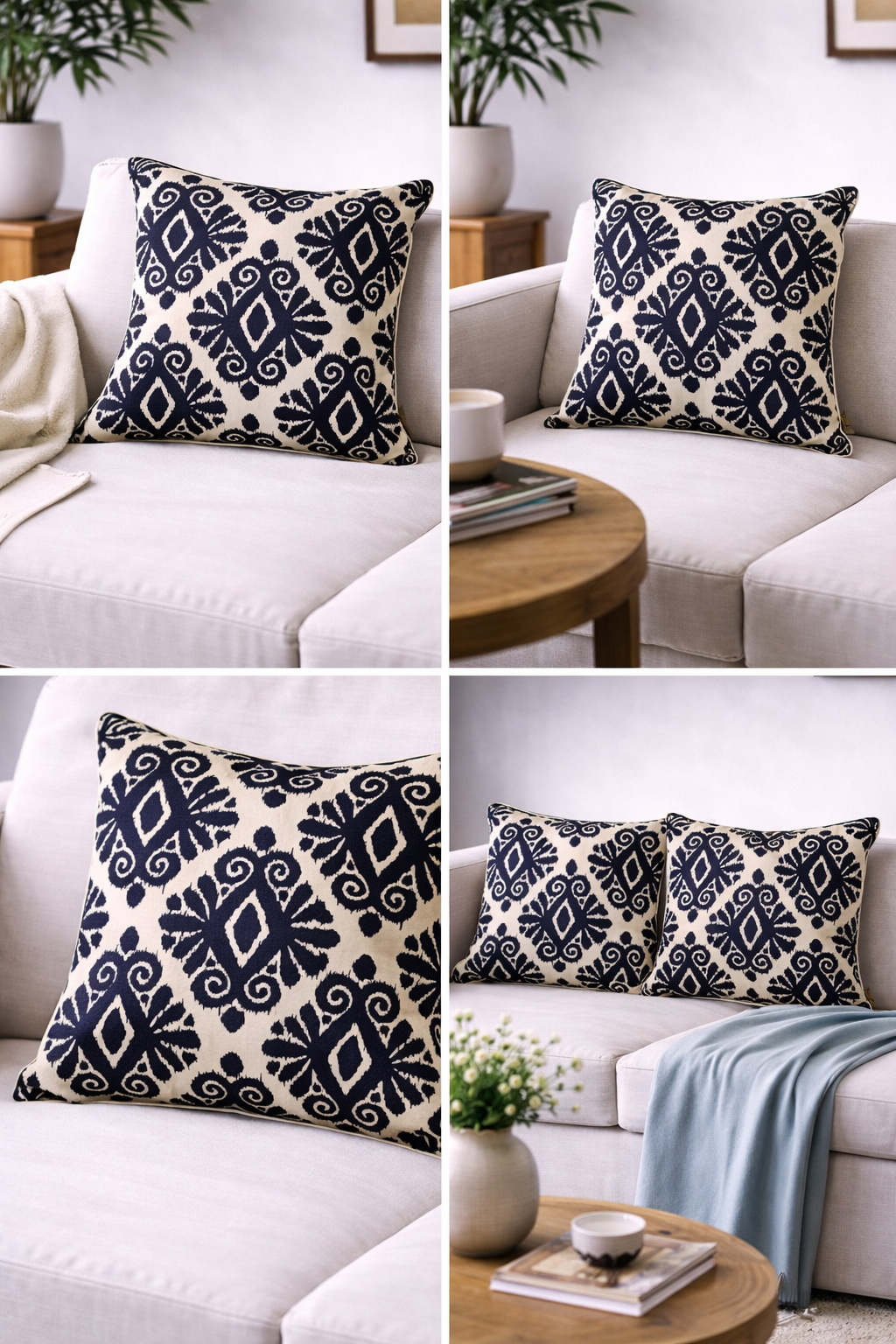 Dapper Ikat Cushion