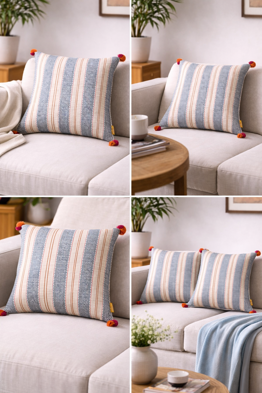 Drizzle Stripe Cushion