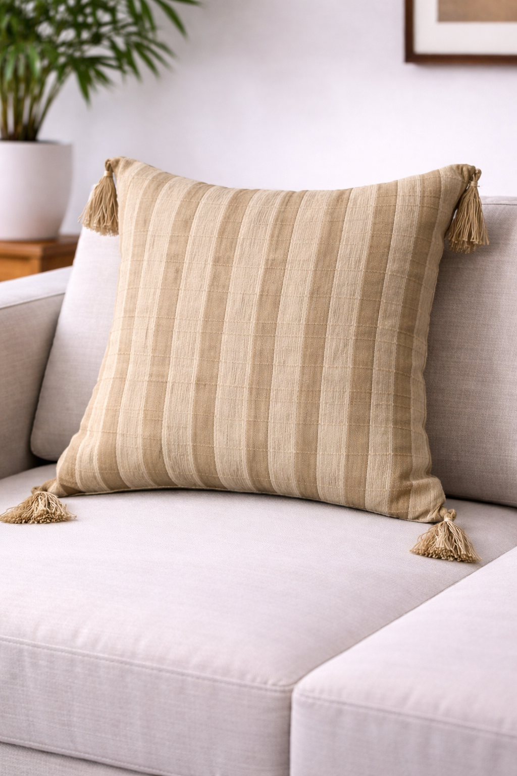 Khadhi Tussar Cushion