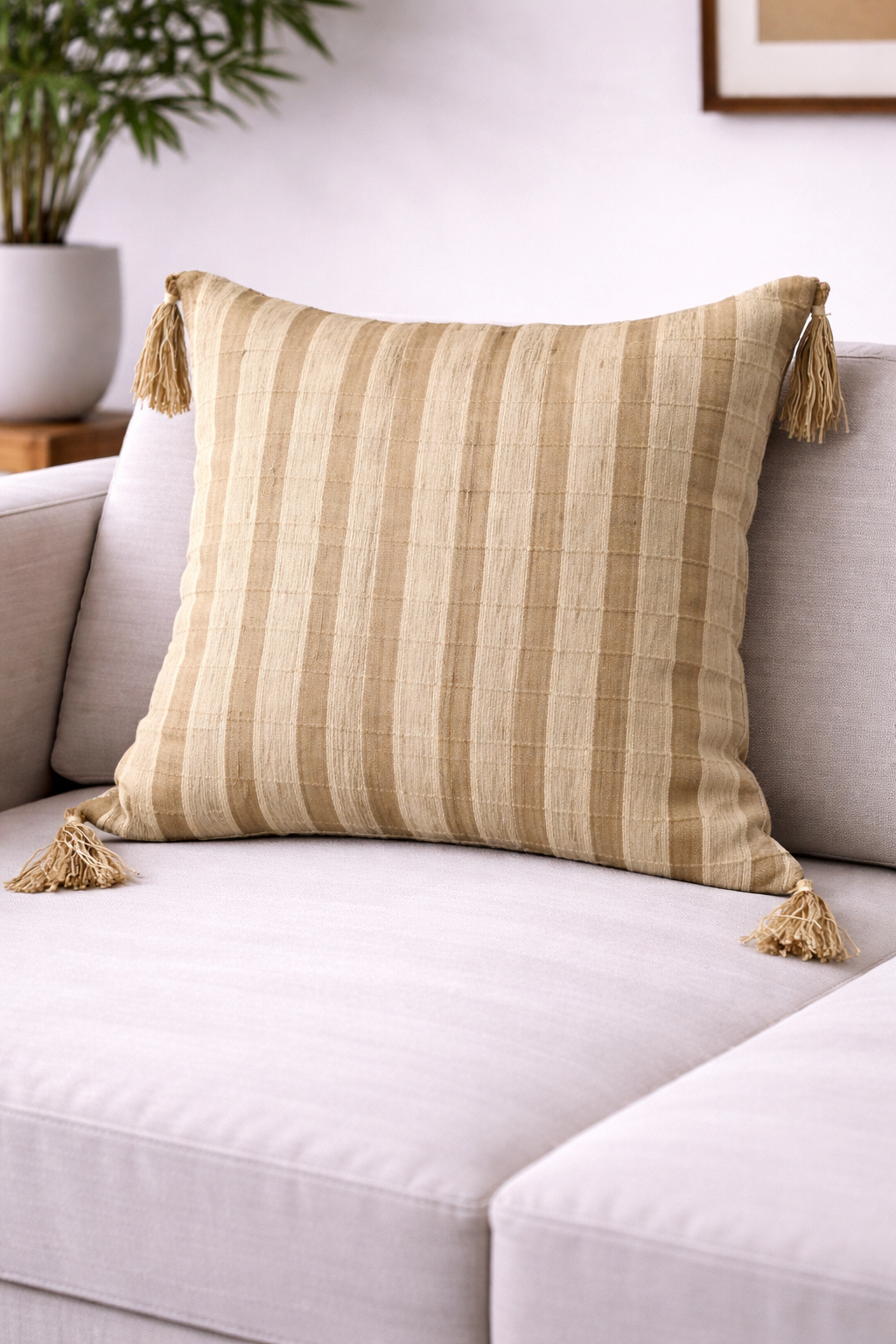 Khadhi Tussar Cushion