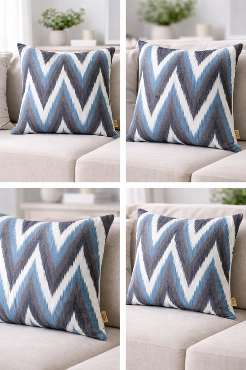 Chevron Ikat Cushion